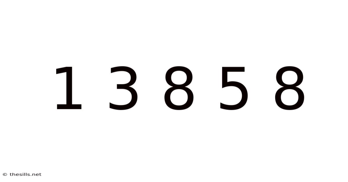 1 3 8 5 8