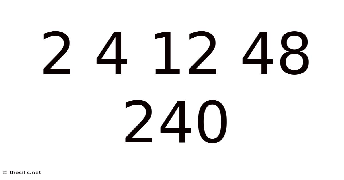 2 4 12 48 240