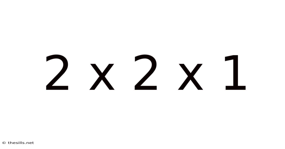 2 X 2 X 1