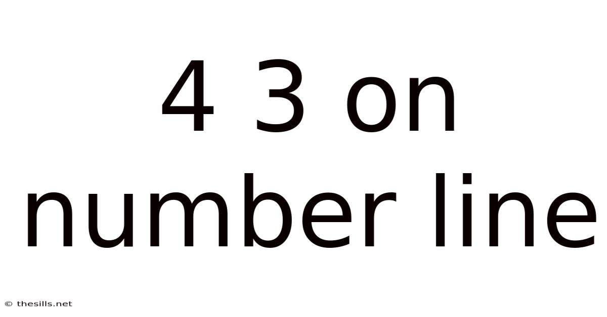4 3 On Number Line