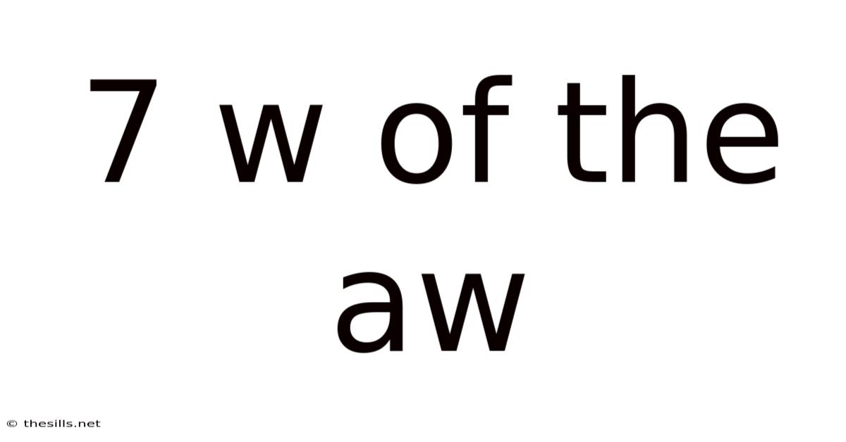 7 W Of The Aw