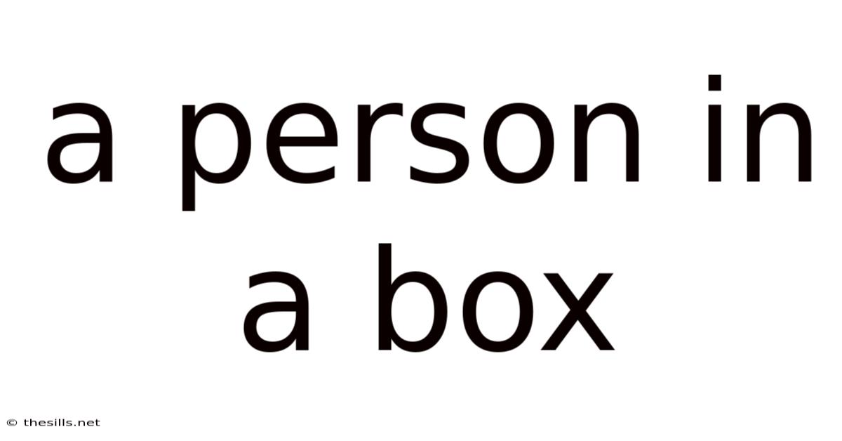 A Person In A Box