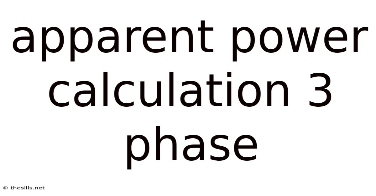 Apparent Power Calculation 3 Phase