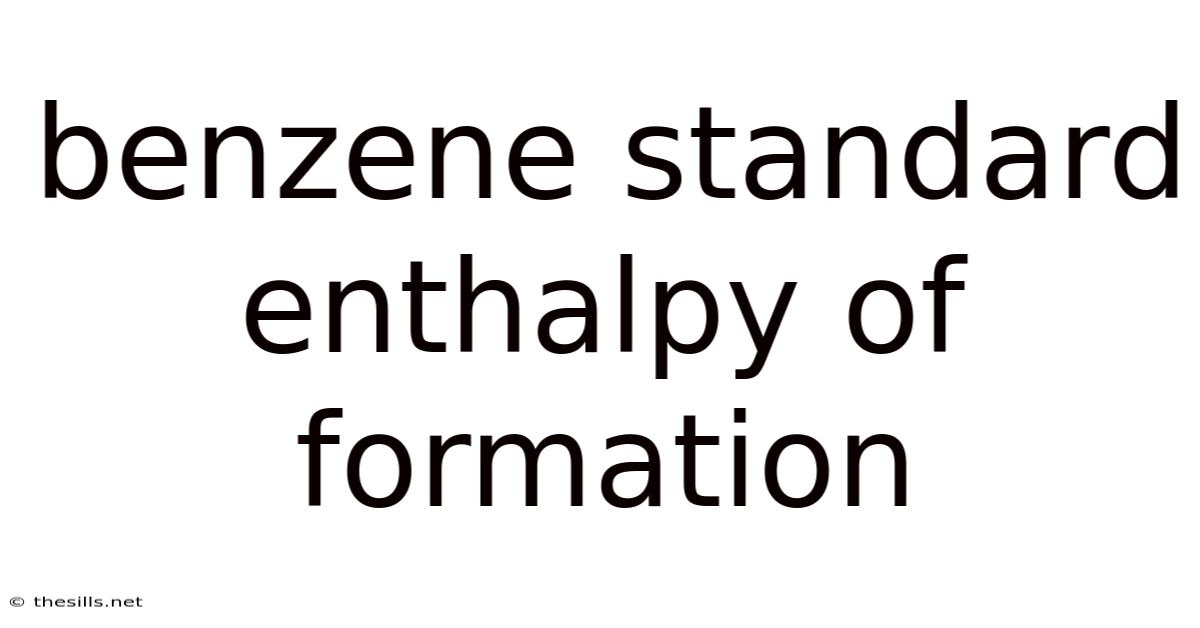 Benzene Standard Enthalpy Of Formation