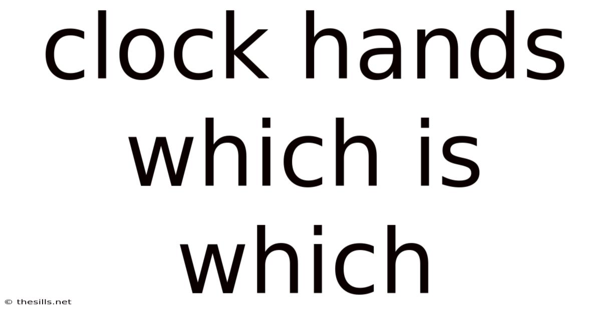 Clock Hands Which Is Which