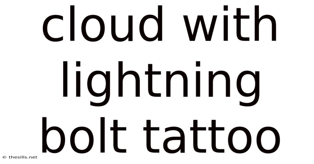 Cloud With Lightning Bolt Tattoo