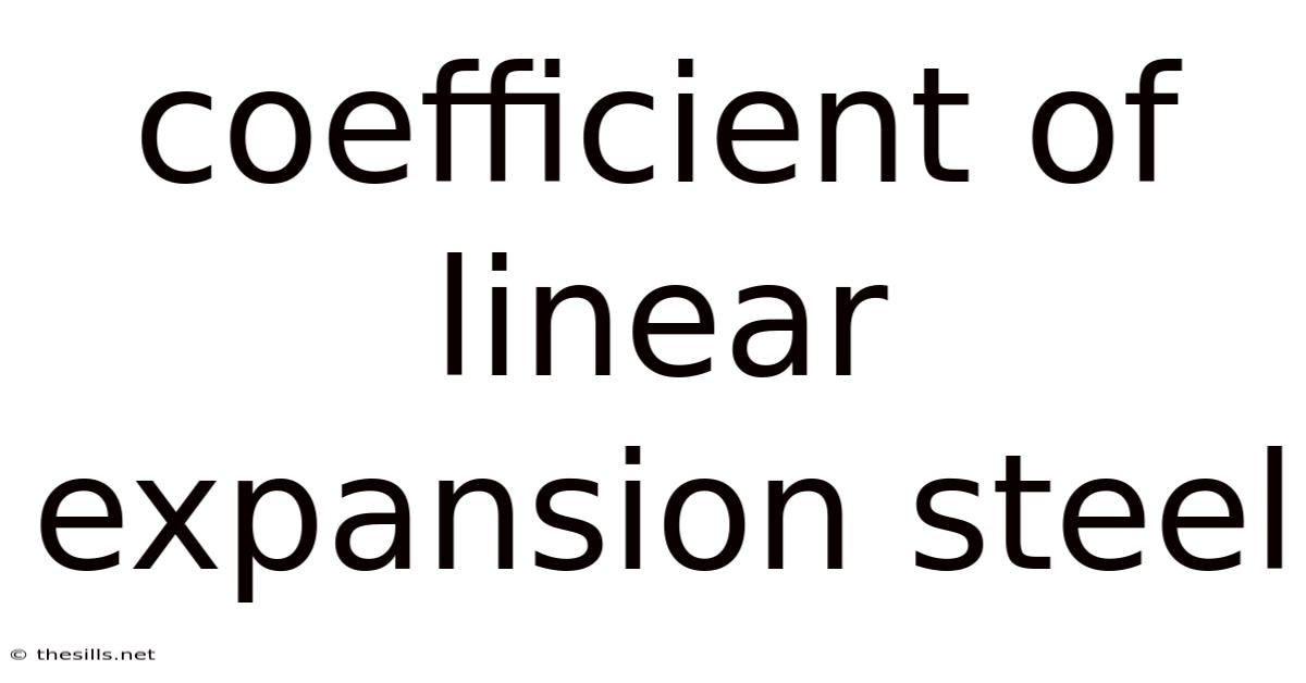 Coefficient Of Linear Expansion Steel