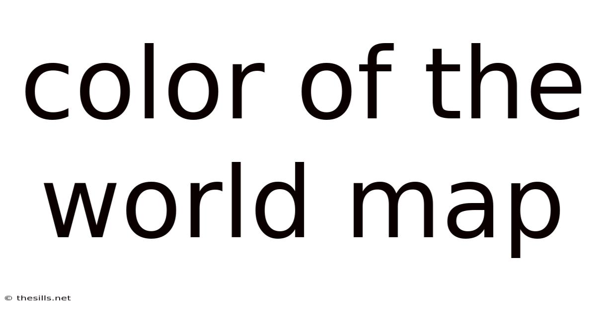 Color Of The World Map