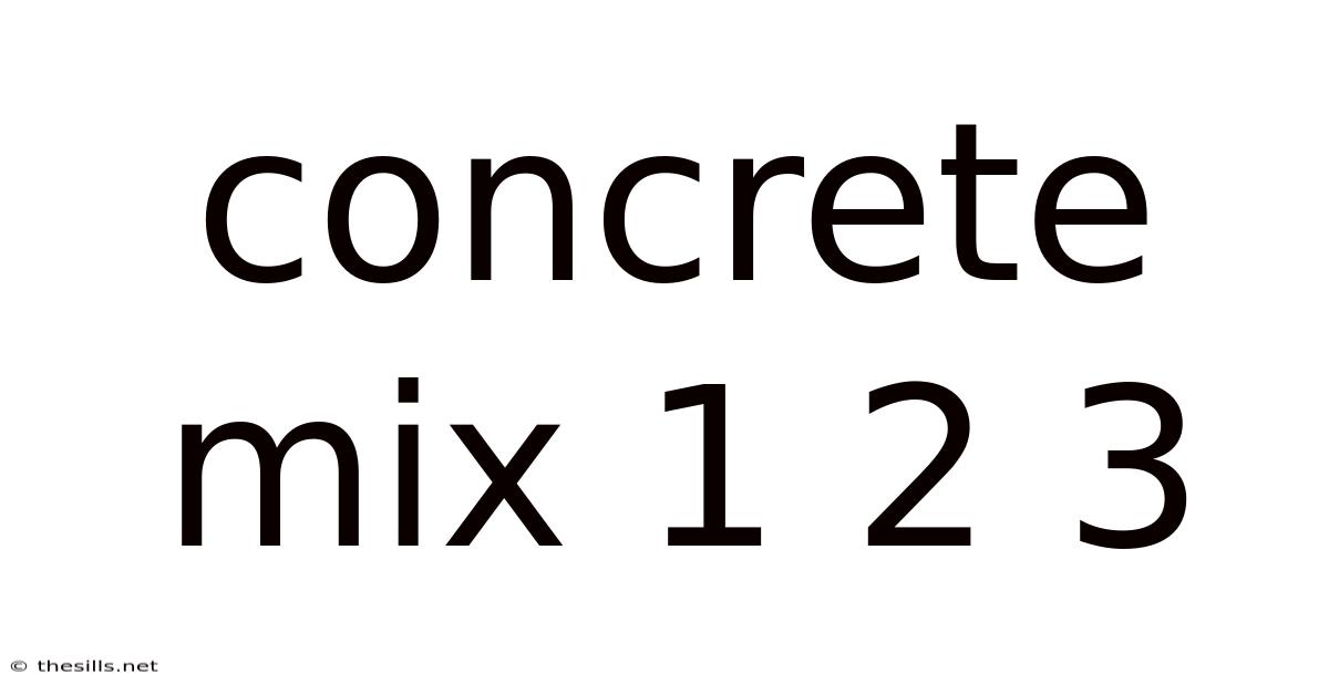 Concrete Mix 1 2 3