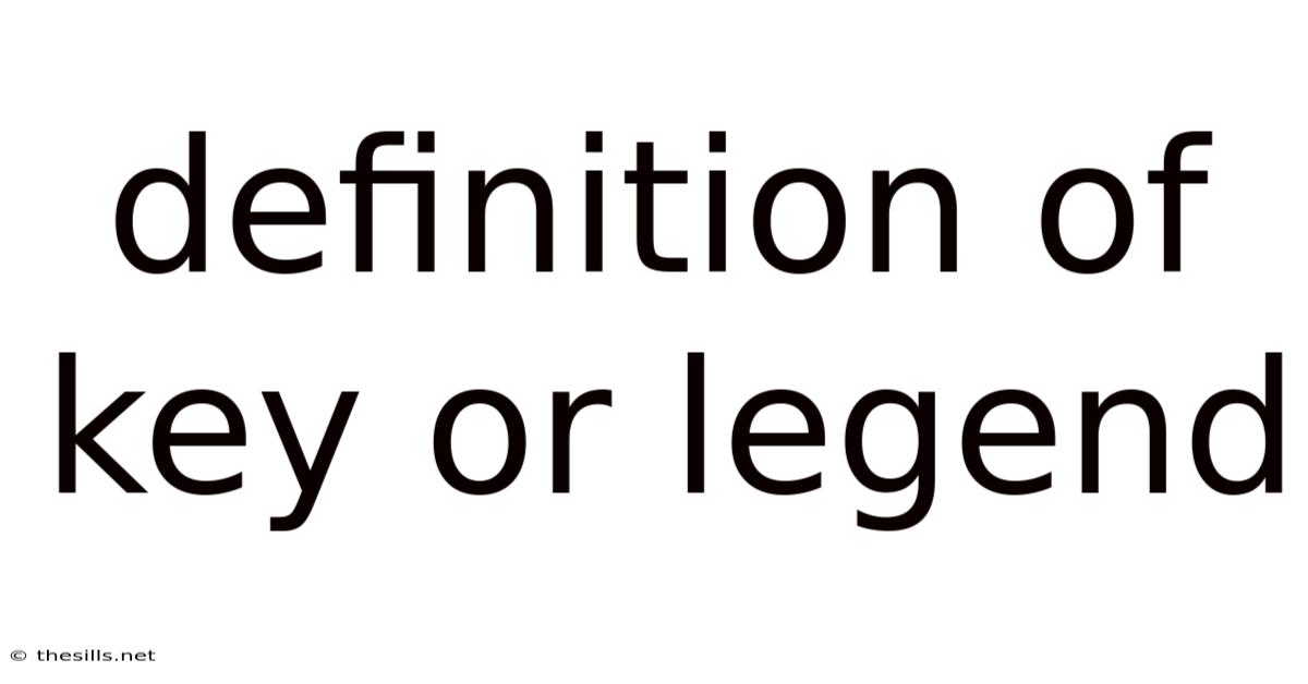 Definition Of Key Or Legend