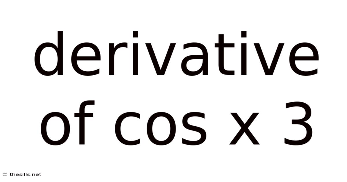 Derivative Of Cos X 3