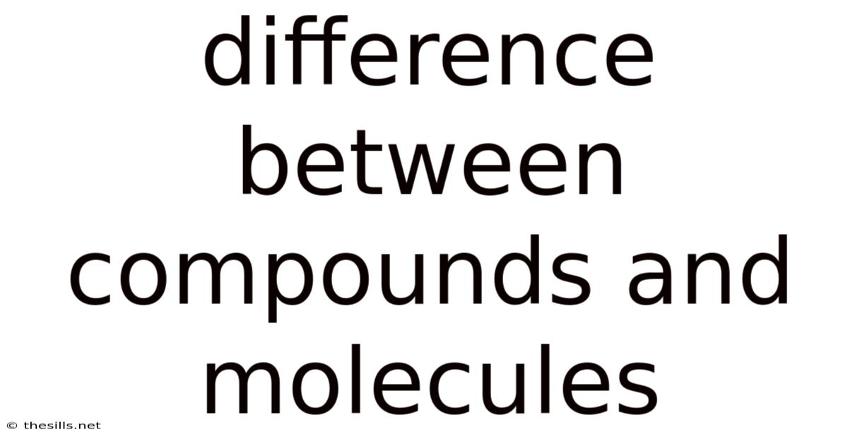 Difference Between Compounds And Molecules