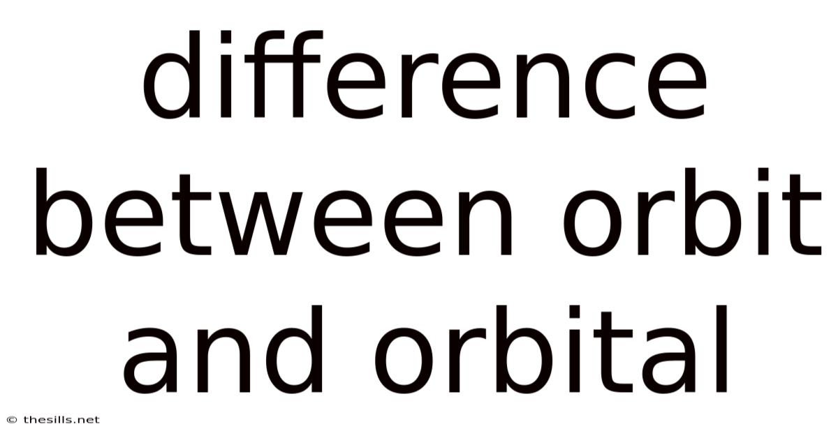 Difference Between Orbit And Orbital