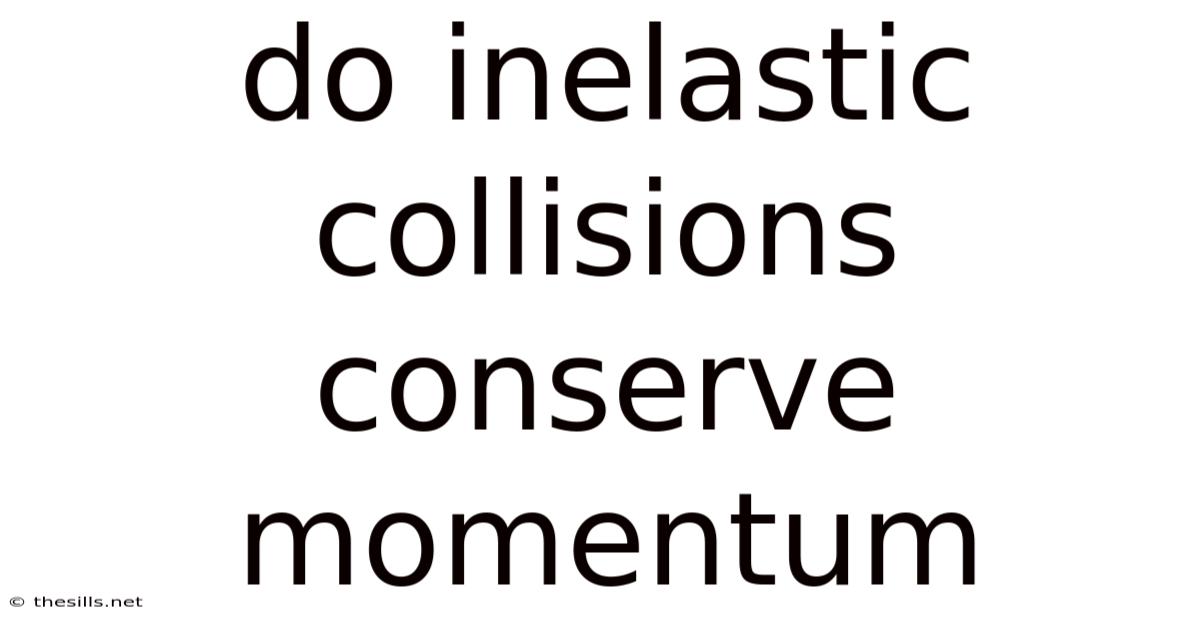 Do Inelastic Collisions Conserve Momentum