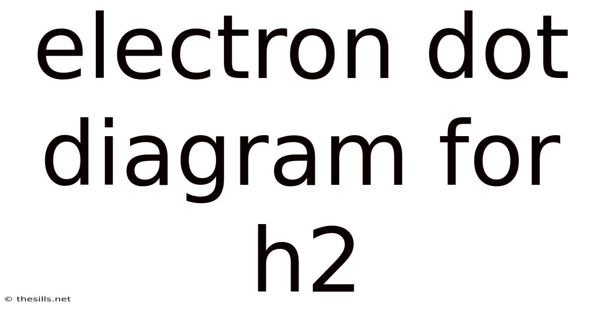 Electron Dot Diagram For H2