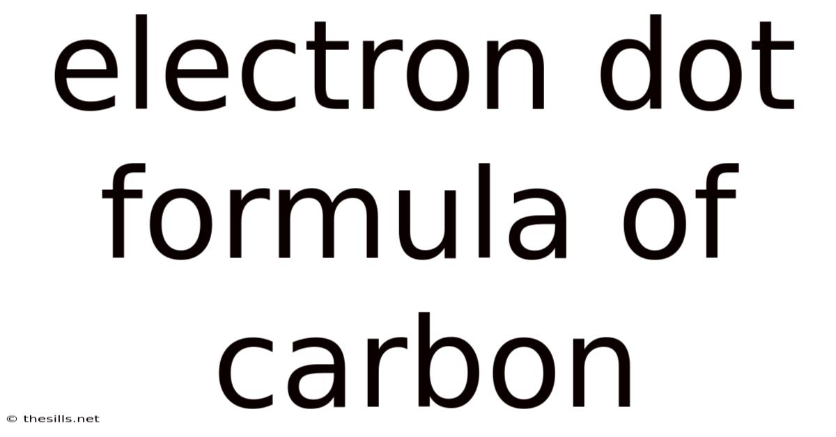 Electron Dot Formula Of Carbon