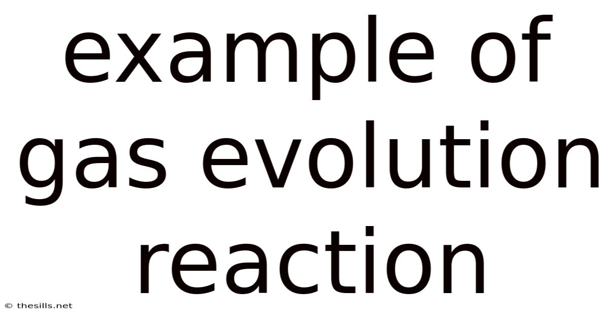 Example Of Gas Evolution Reaction