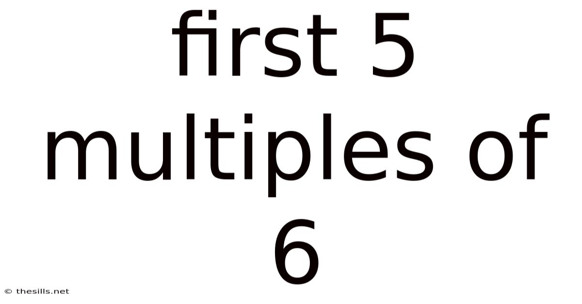 First 5 Multiples Of 6