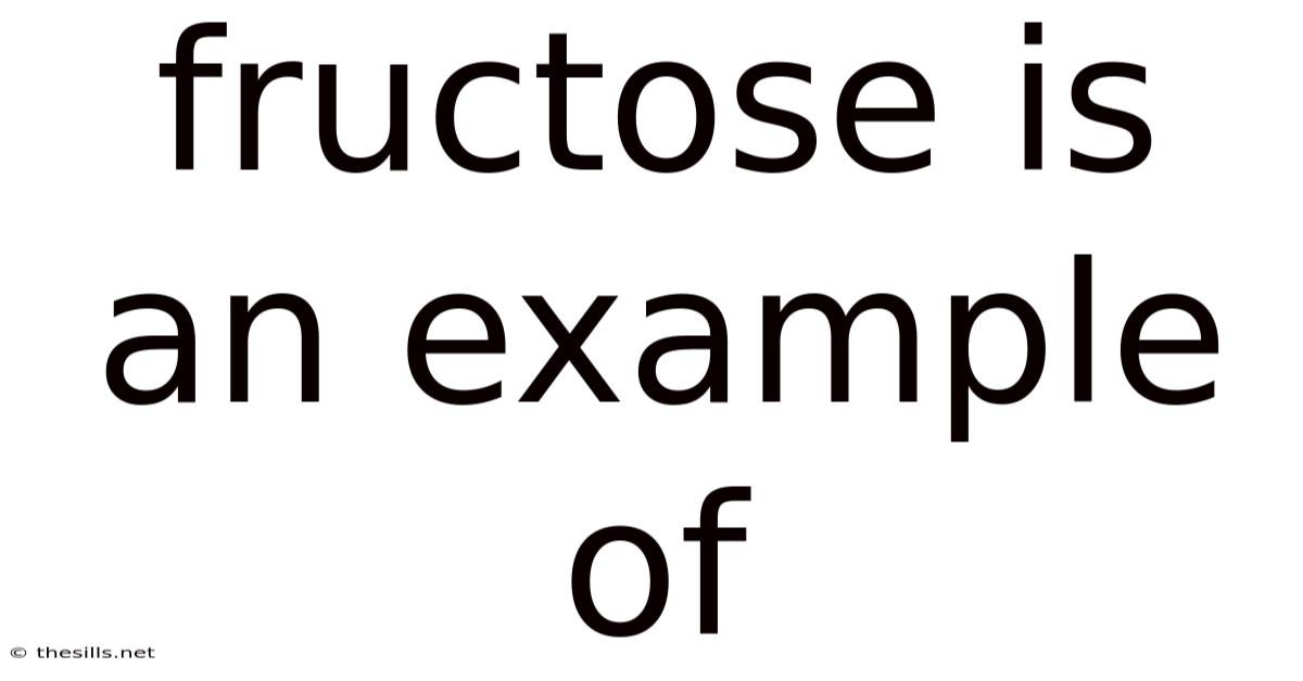 Fructose Is An Example Of