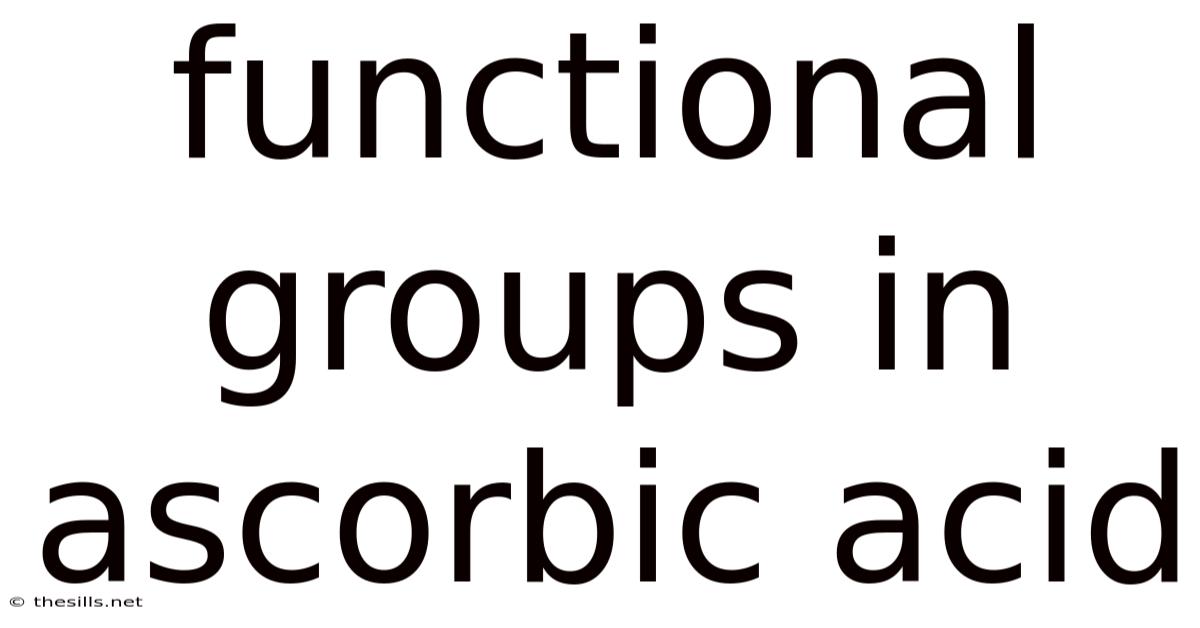 Functional Groups In Ascorbic Acid