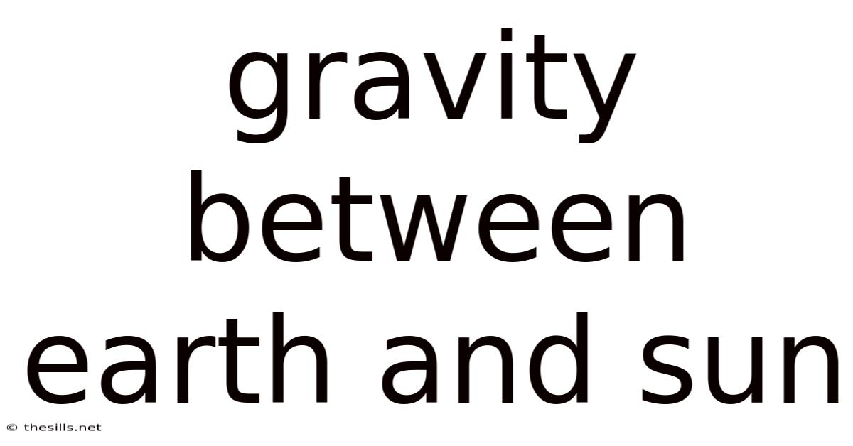 Gravity Between Earth And Sun