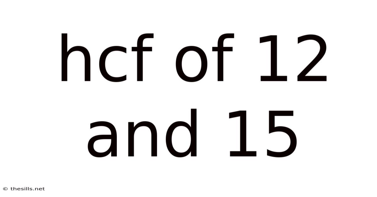 Hcf Of 12 And 15