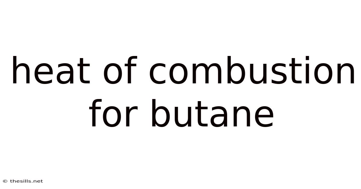 Heat Of Combustion For Butane