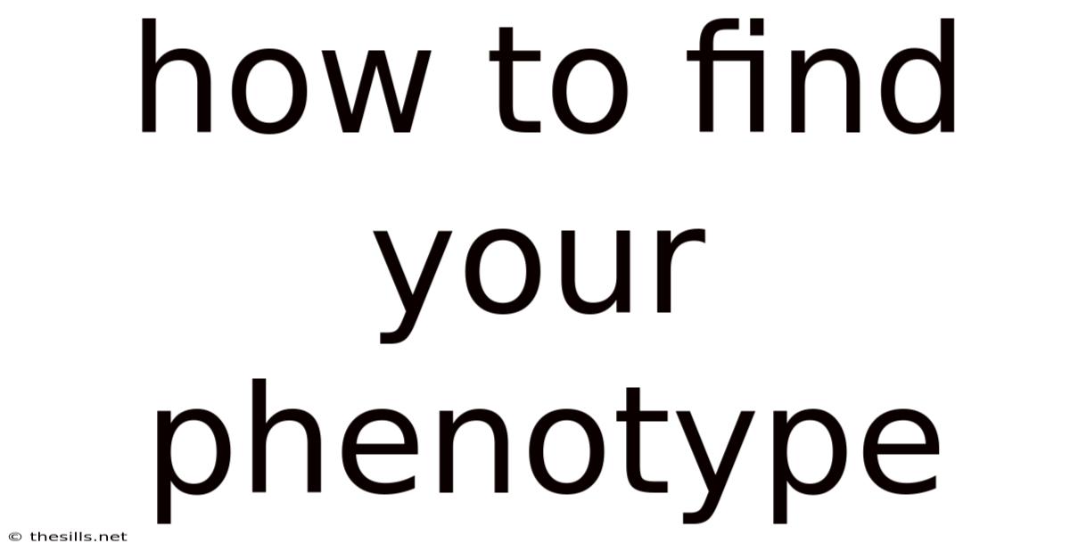 How To Find Your Phenotype