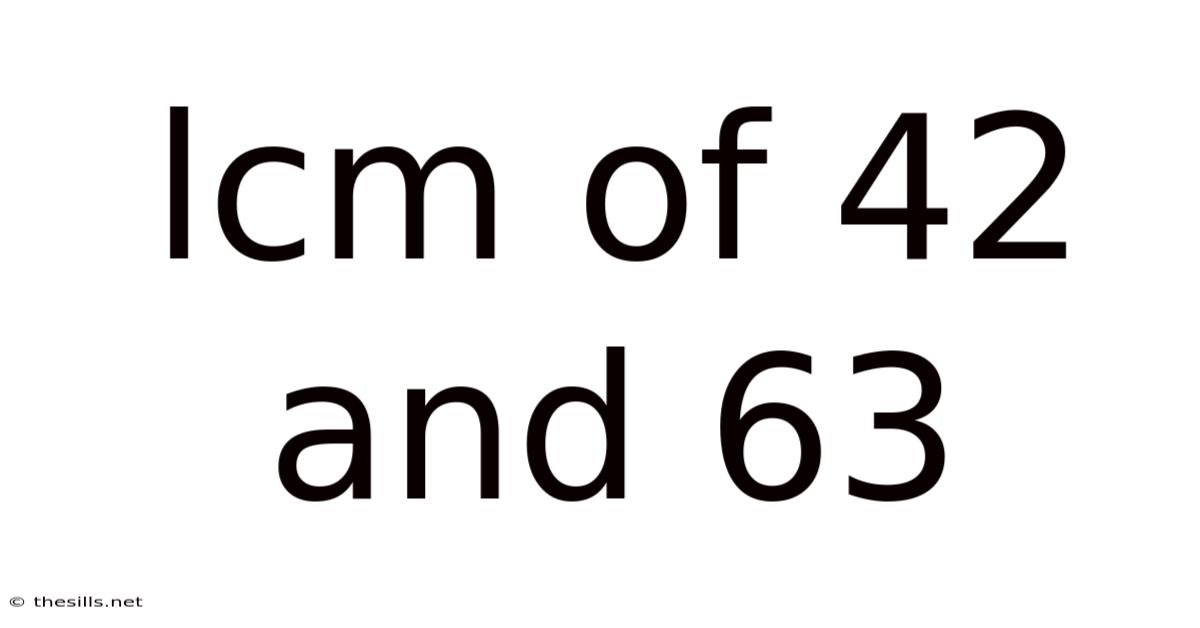 Lcm Of 42 And 63