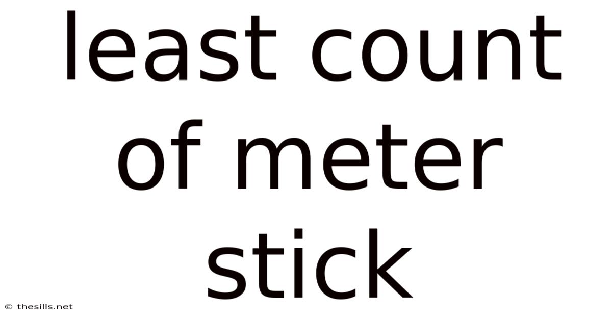 Least Count Of Meter Stick