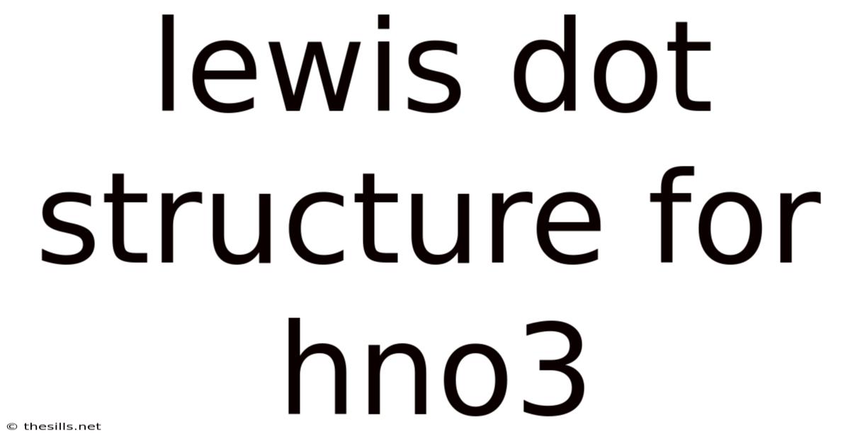 Lewis Dot Structure For Hno3