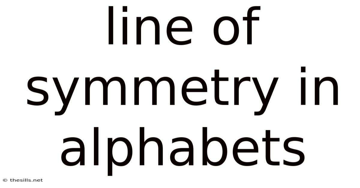 Line Of Symmetry In Alphabets