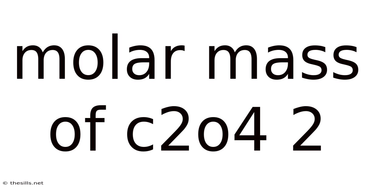 Molar Mass Of C2o4 2