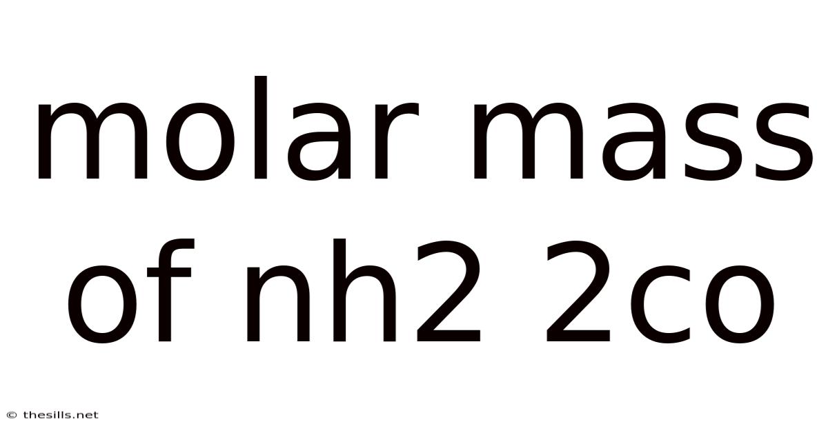 Molar Mass Of Nh2 2co