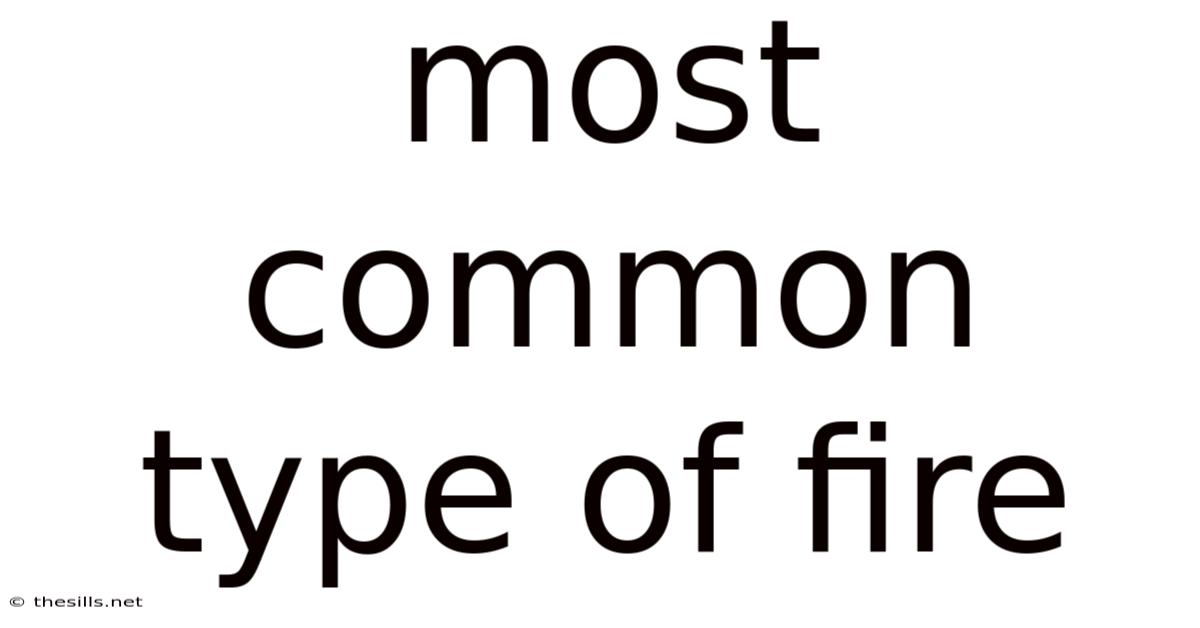 Most Common Type Of Fire