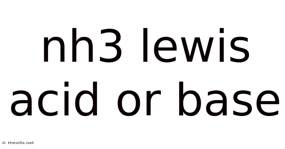 Nh3 Lewis Acid Or Base