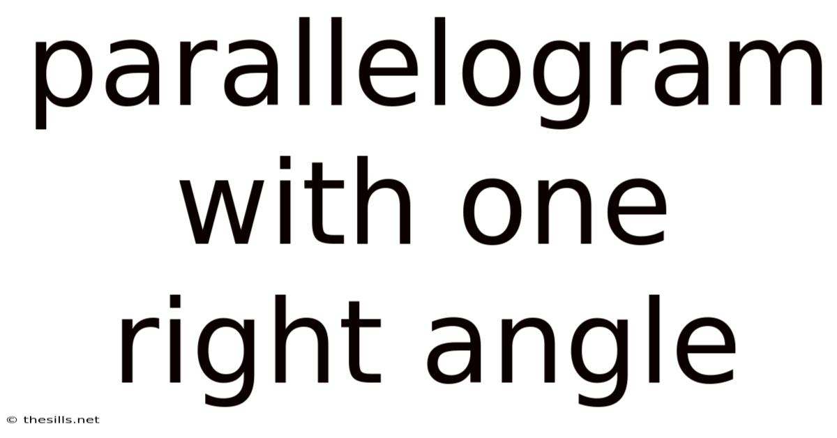 Parallelogram With One Right Angle