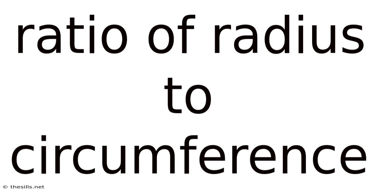 Ratio Of Radius To Circumference