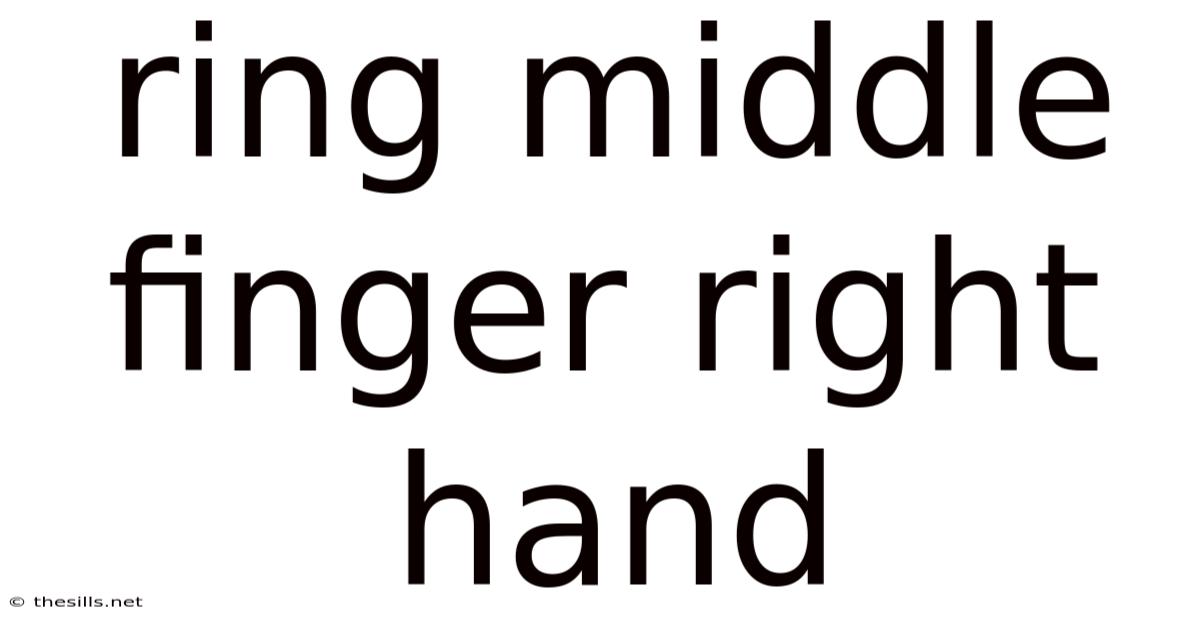 Ring Middle Finger Right Hand