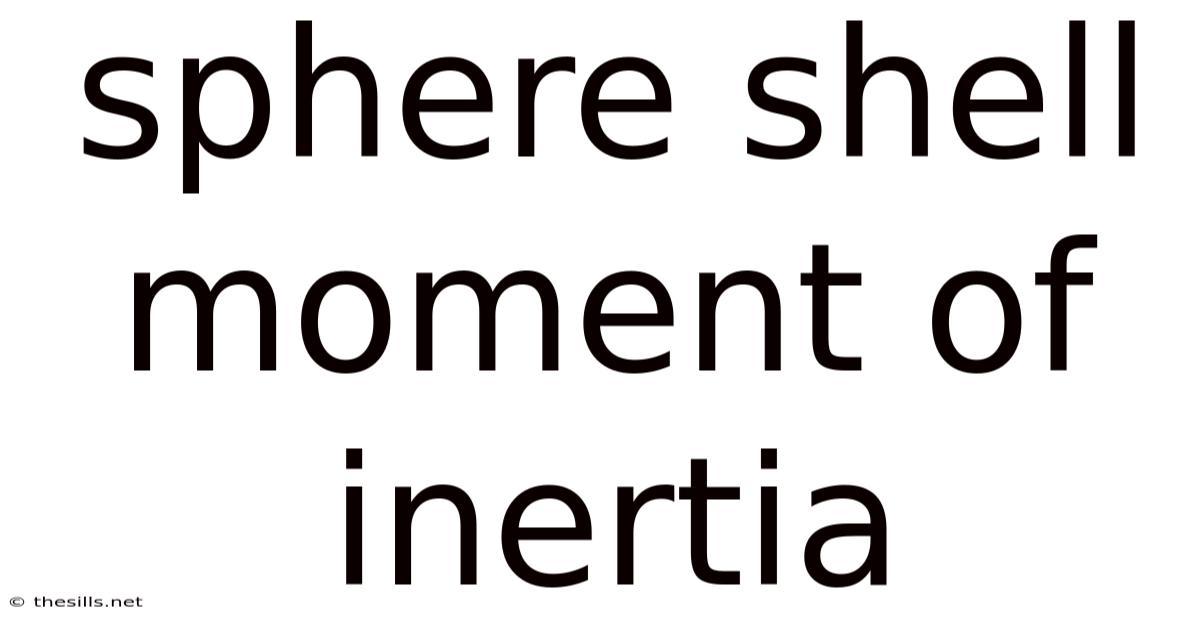 Sphere Shell Moment Of Inertia