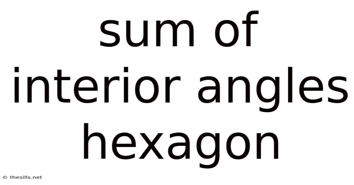 Sum Of Interior Angles Hexagon