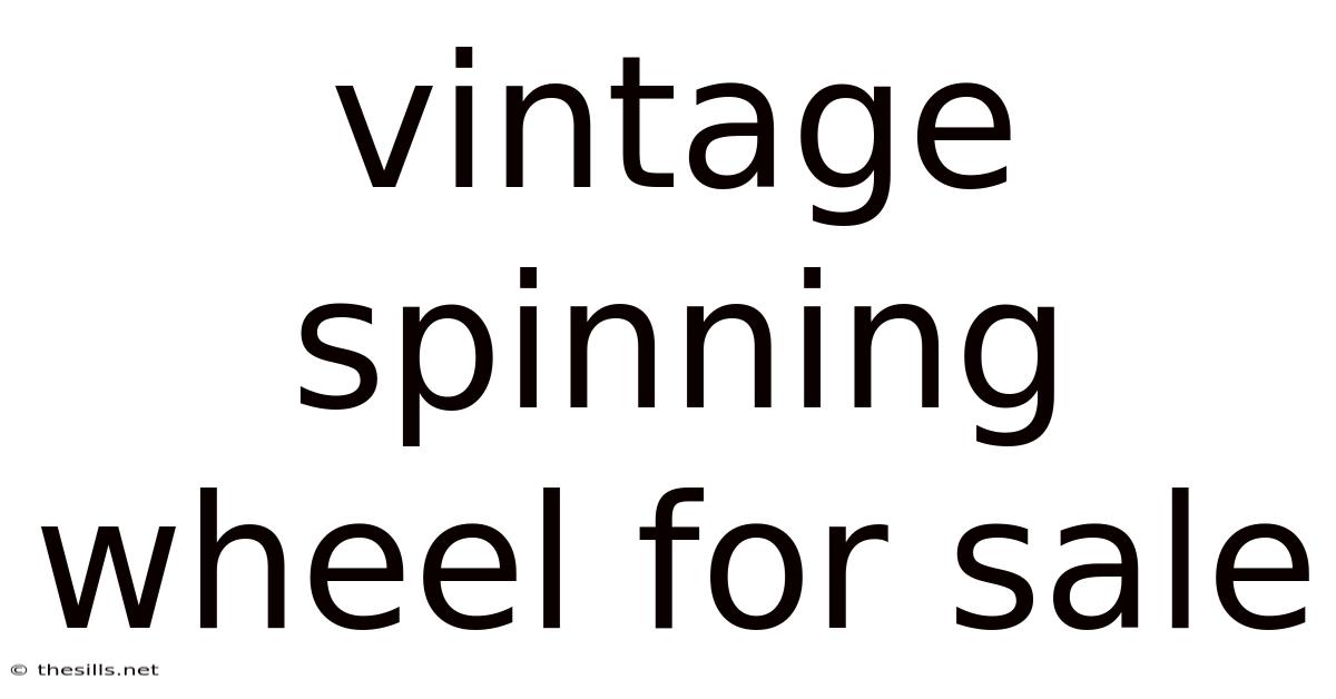 Vintage Spinning Wheel For Sale