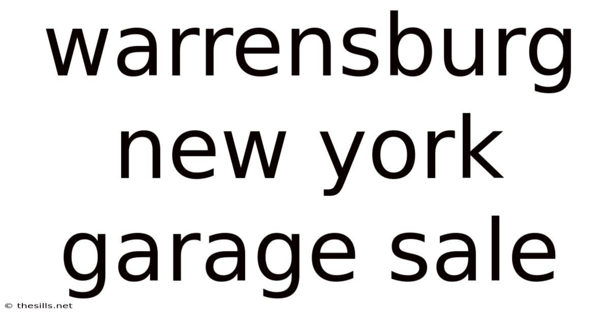 Warrensburg New York Garage Sale