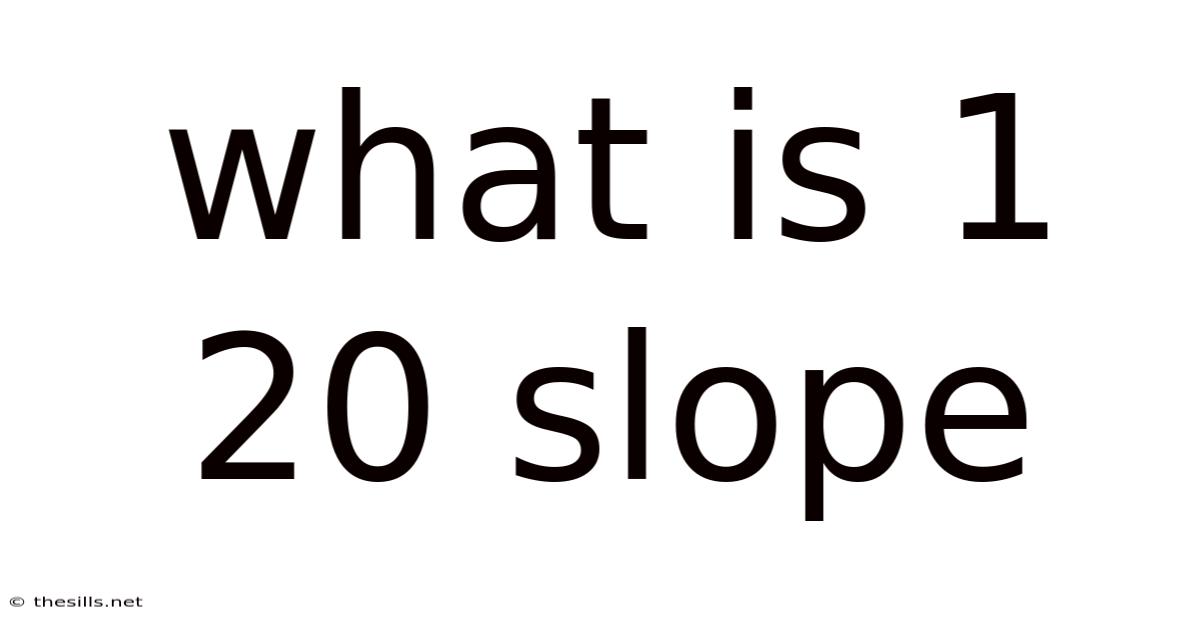 What Is 1 20 Slope