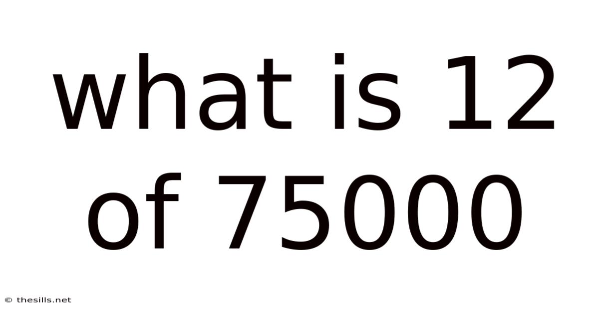 What Is 12 Of 75000