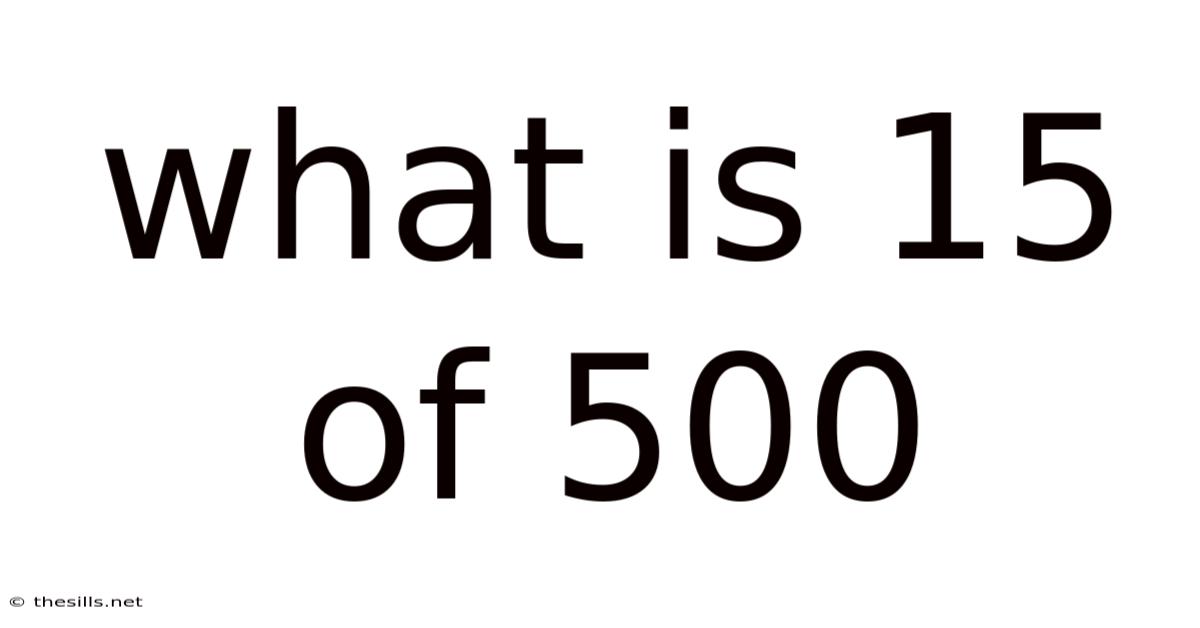 What Is 15 Of 500