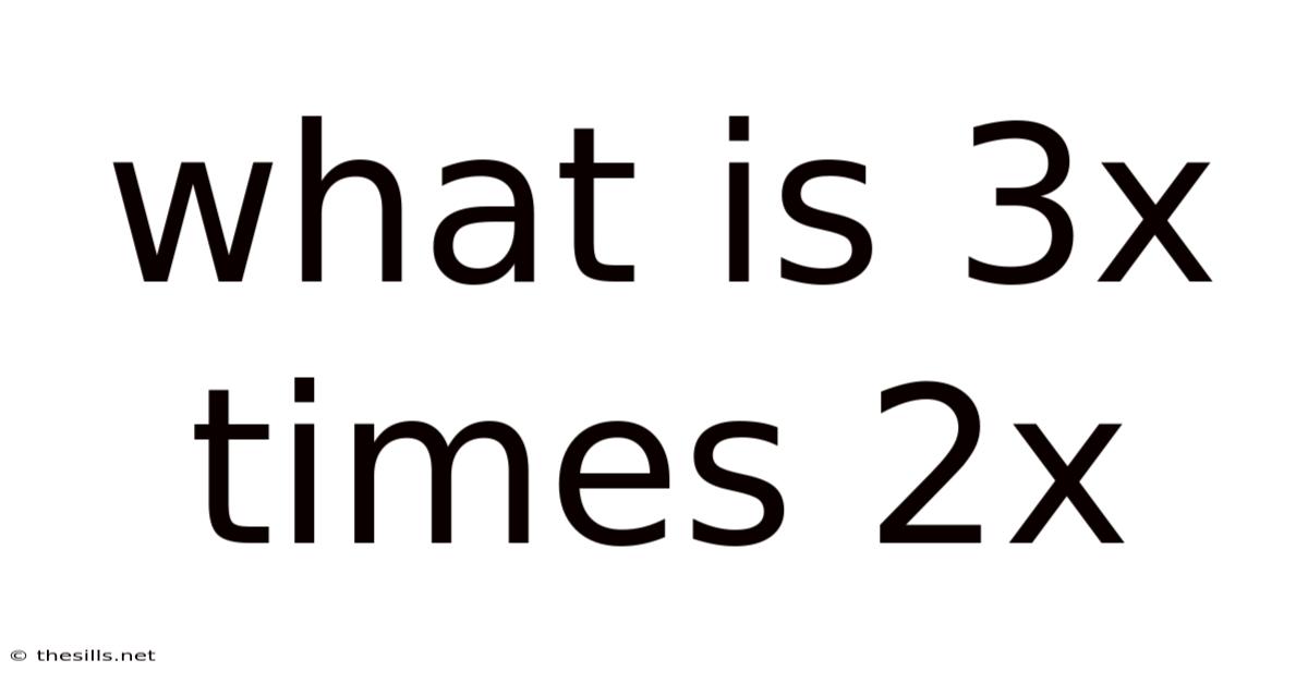 What Is 3x Times 2x