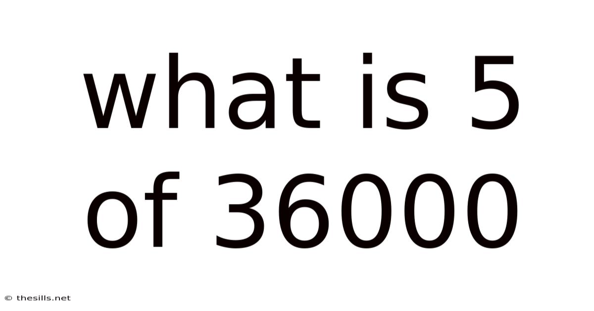 What Is 5 Of 36000