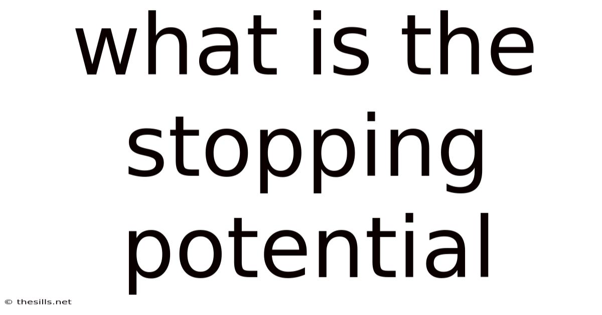 What Is The Stopping Potential