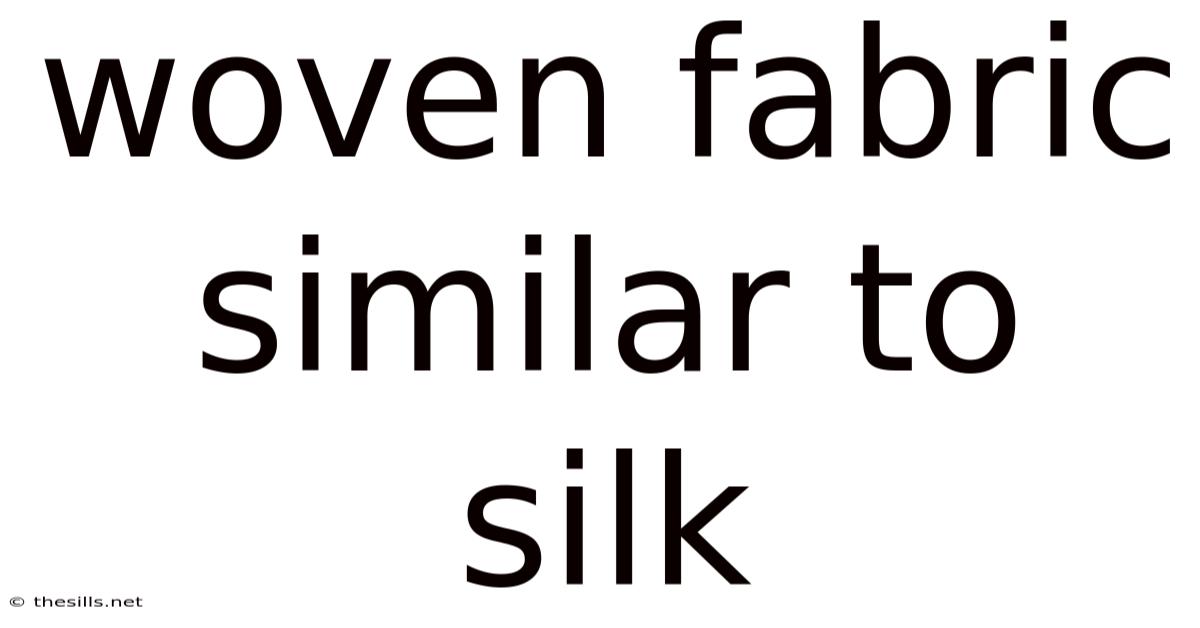 Woven Fabric Similar To Silk